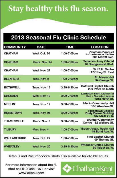 CK flu clinic graphic