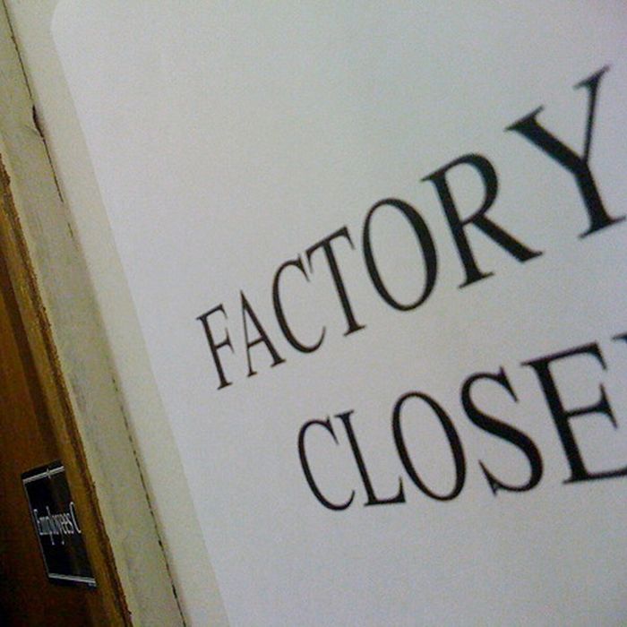 factory closes
