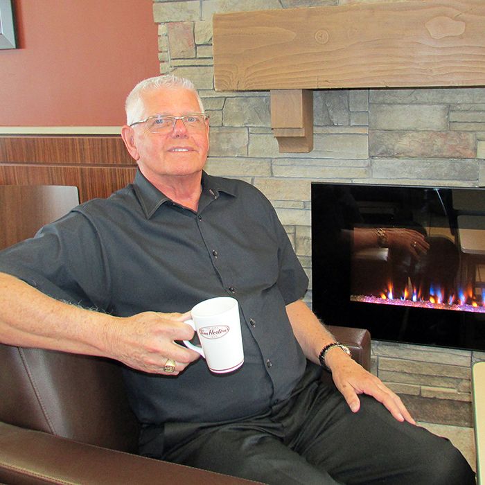Rick Schroeder enjoys a cup of coffee at the Park Avenue Tim Hortons in Chatham, a place he’s owned and operated for the past 36 years. But as of this past Monday, he shifted from owner to customer.