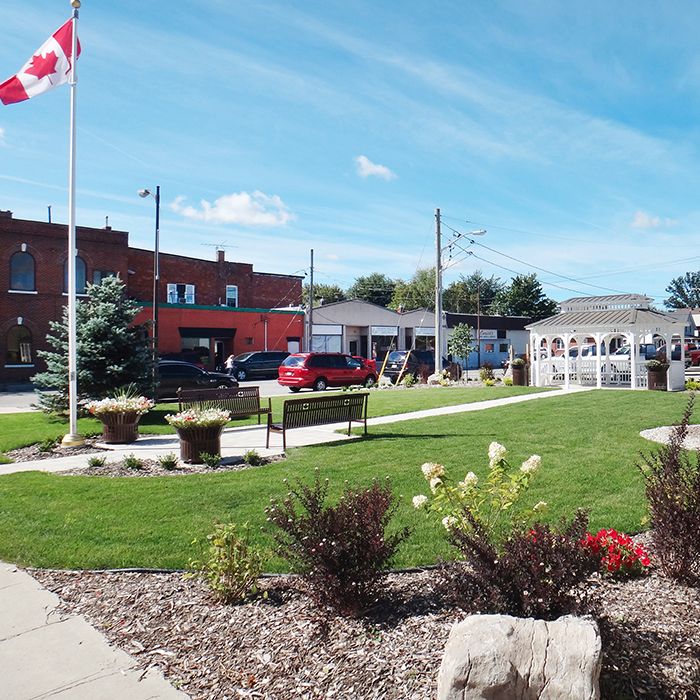 Carrick’s Corner, a park in the heart of downtown Tilbury, is a key part of the Tilbury Downtown Revitalization project. The former vacant lot at the corner of Queen and Prospect streets has been transformed into a welcoming space that enhances the downtown shopping experience. The park, along with other improvements, led to Tilbury receiving an award from the Ontario Business Improvement Area Association. (Contributed image)