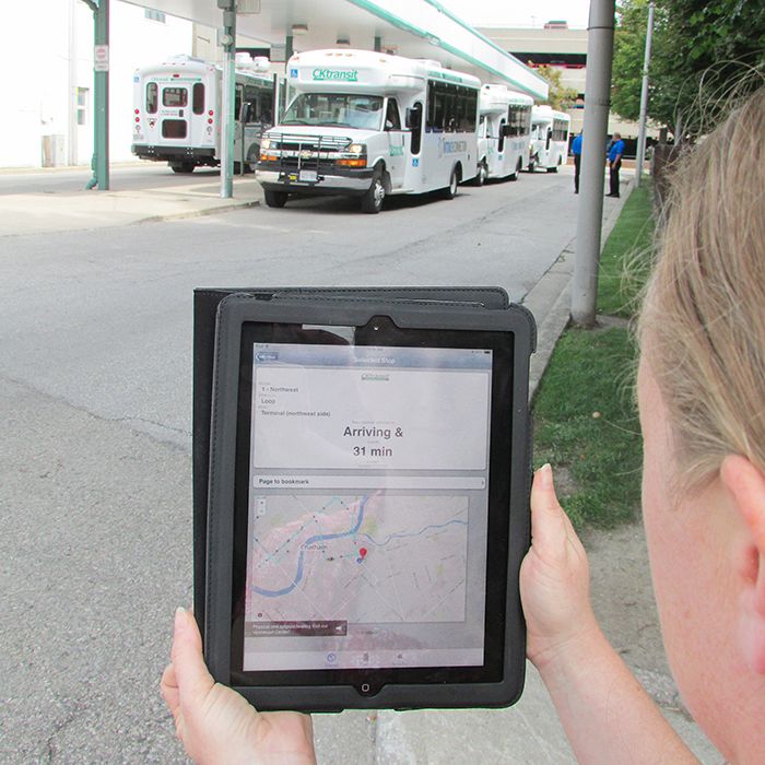 With the NextBus app, CK Transit users can track when the next bus will arrive at any of the transit stops in Chatham.