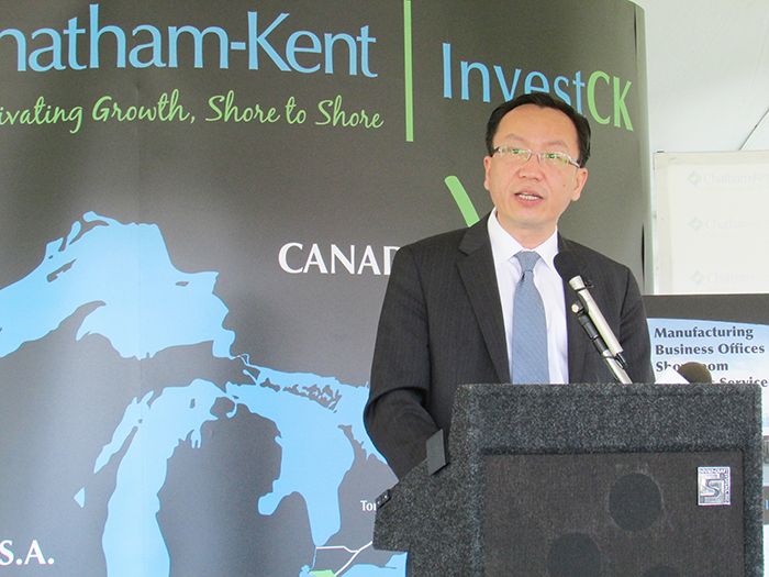 Joe Zhou, Brightenview’s CEO and executive director, discusses his 680,000 sq. ft. project that will take up the rest of the Blenheim Business Park.