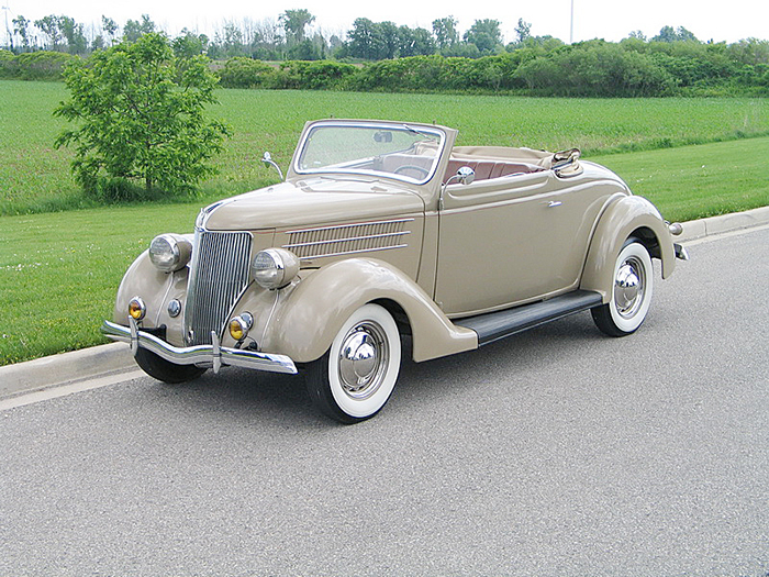 A 1936 Ford Cabriolet.