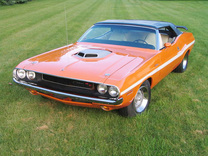 You want muscle? How about a 1970 Dodge Challenger convertible, armed with a Hemi?