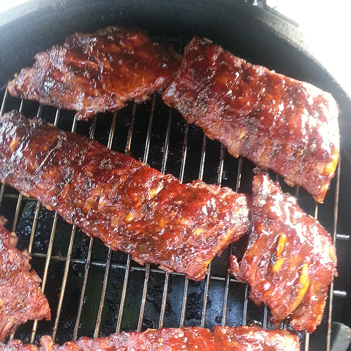 ribs cooking