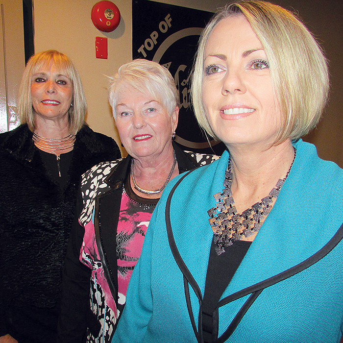Models at Glitters on Nov. 4 featured fashions from The Loft are from left, Carolyn Lancaster, Cheryl Zvaniga and Bonnie Lutz.
