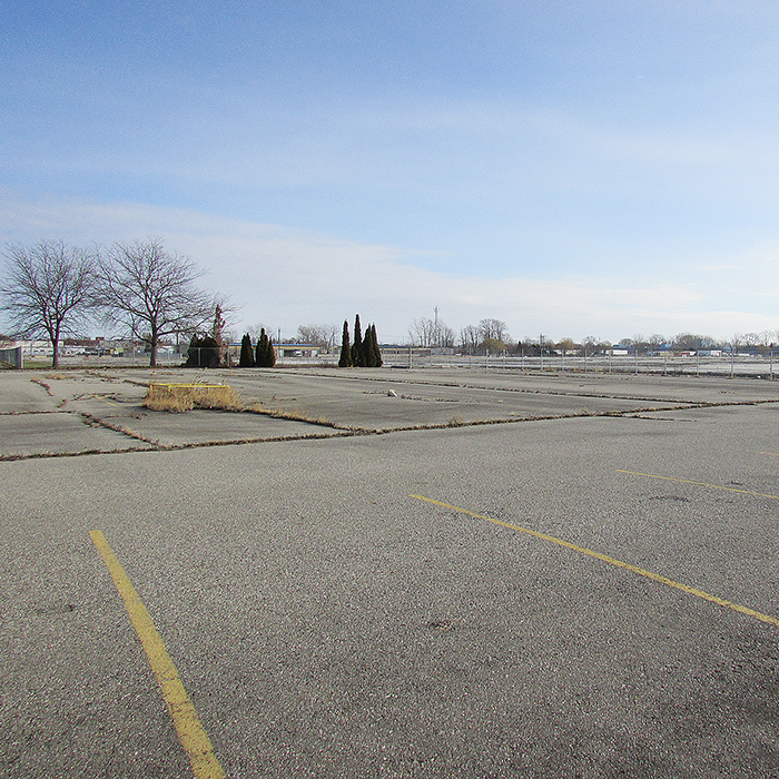 The site of the former Navistar plant on Richmond Street in Chatham sits flattened and abandoned