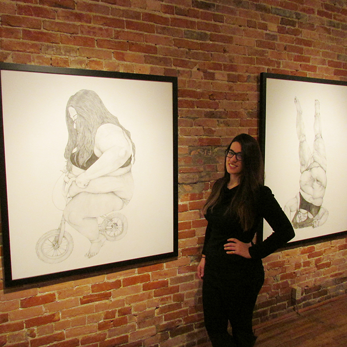 Local artist Kristy Cons’ exhibit Identities will be featured at ARTspace now through Feb. 13 and will be the opening venue for ARTcrawl Jan. 23. The graphite on Stonehenge paper drawings evokes society’s judgments on the ideal body image.