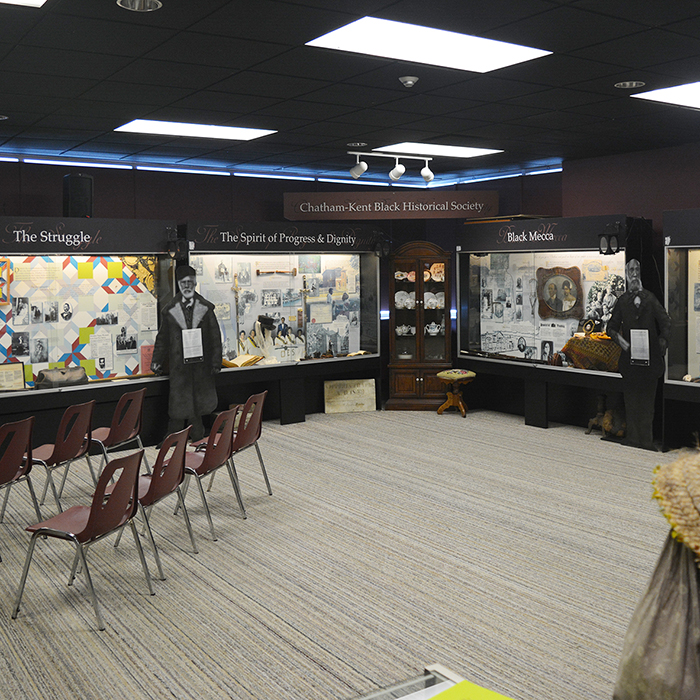 The Chatham-Kent Black Historical Society inside the W.I.S.H Centre in Chatham.