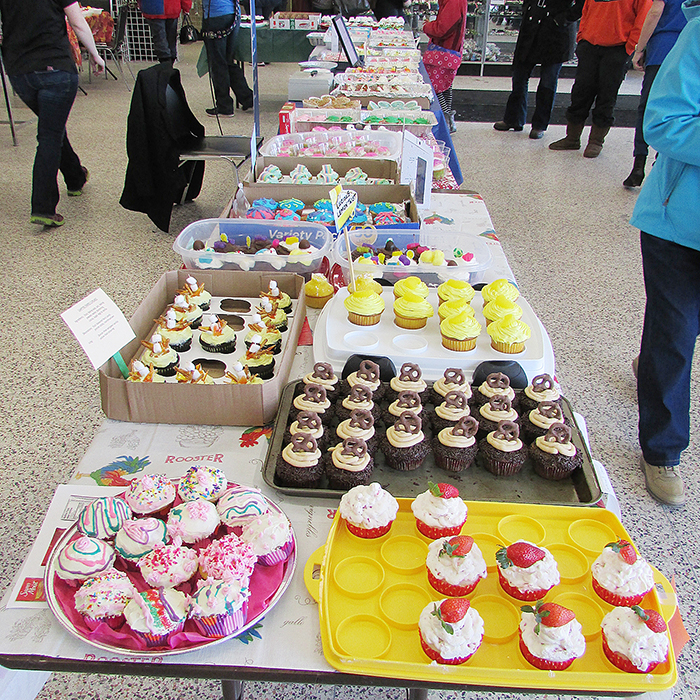 Quite the spread of more than 500 cupcakes Saturday at Value Village.