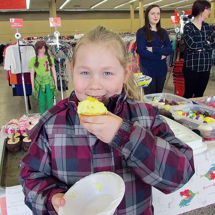 File photo Faith Duquette, 6, gets ready to mow down on her cupcake purchased last year at the Value Village National Cupcake Day Bake-Off.