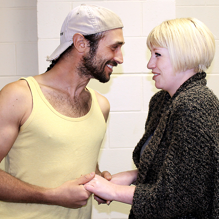 Alejandro Pacheco (Henry Spoffard III) and Tori Franks (Lorelei) are seen during a rehearsal for Theatre Kent’s production of Gentlemen Prefer Blondes, which runs at the Kiwanis Theatre May 12 to 14.