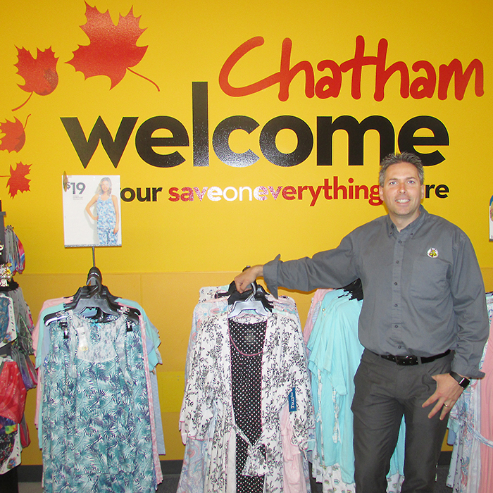 Manager Mark Lush stands outside the Richmond Street Giant Tiger store. The department store will be leaving that location and moving to the Thames Lea Plaza later this year.