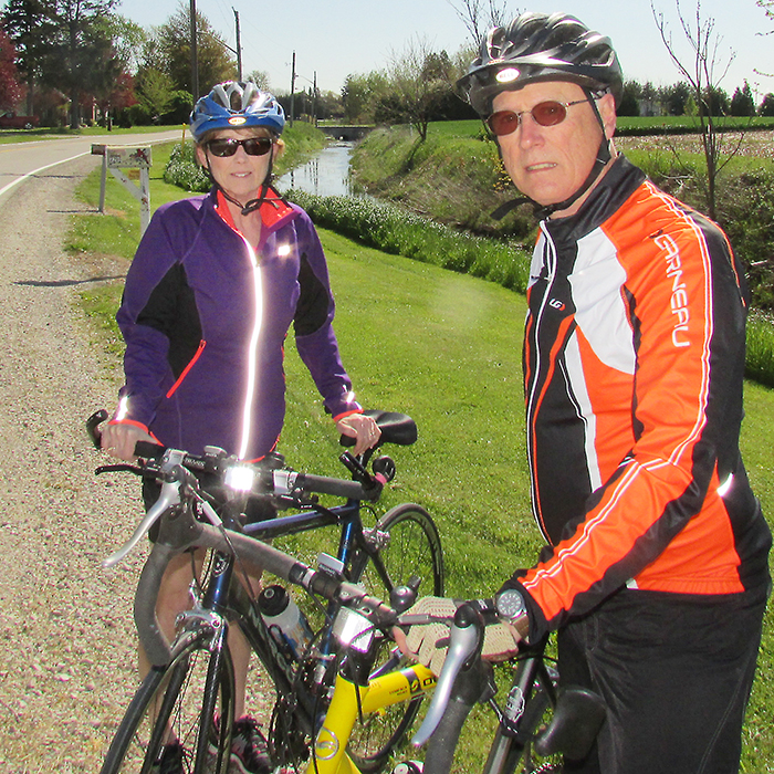 Paul and Barbara Gardiner are among Chatham-Kent cyclists excited about the municipality’s plans to expand the bicycle and hiking trail system along the Thames River west of Chatham.