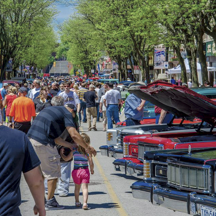 King Street was full of people and cars during last year’s RetroFest event in downtown Chatham. The event, taking place Friday and Saturday, attracts tens of thousands of people and hundreds of cars to the downtown area. Photo courtesy Chatham BIA