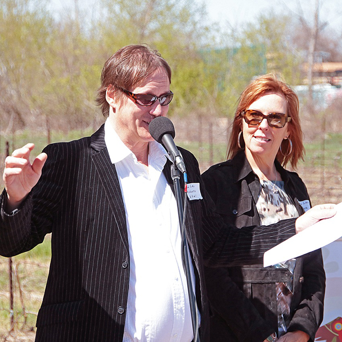 Kingsville Folk Festival co-producers John and Michele Law discuss this year’s lineup during the festival’s media launch recently at Pelee Island Winery in Kingsville.