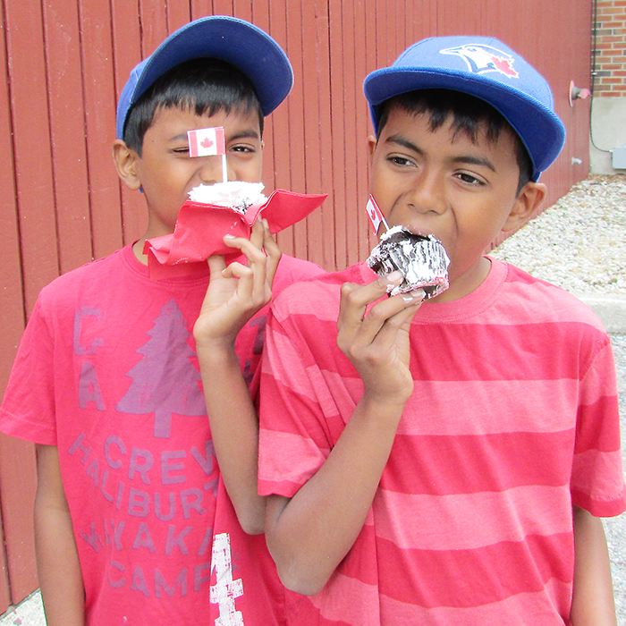 Josh and John McGregor enjoyed their Canada Day cupcakes at the celebrations held inside the Chatham Cultural Centre last year. They, and thousands of other Chathamites, will see much grander festivities this time around for Canada 150.