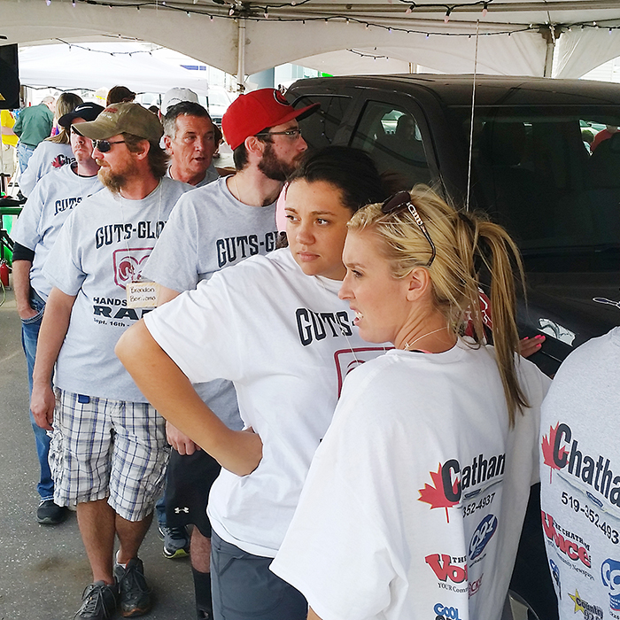 A total of 36 competitors took part in this year’s Hands Off! event at Chatham Chrysler, with winner Matt Dawson scoring a lease on the 2016 Ram 1500 Crew Cab 4x4. The contestants raised about $20,000 for four local charities in the process.