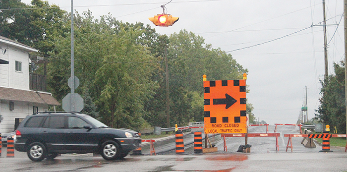 Kent Bridge Road bridge will be closed for the next month or more as crews work to repair damage caused by a spill of several hundred litres of diesel fuel two weeks ago.