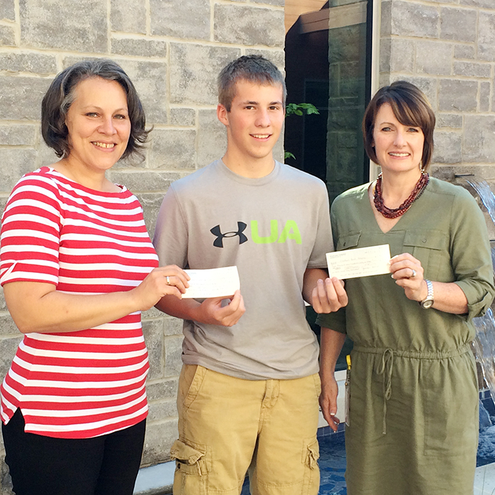 Shown here (L-R) is Kelley Montfort – Manager of Development, Ronald McDonald House Charities, Rhys Dulisch – Event Organizer, and Jodi Maroney – Executive Director, Chatham-Kent Hospice.