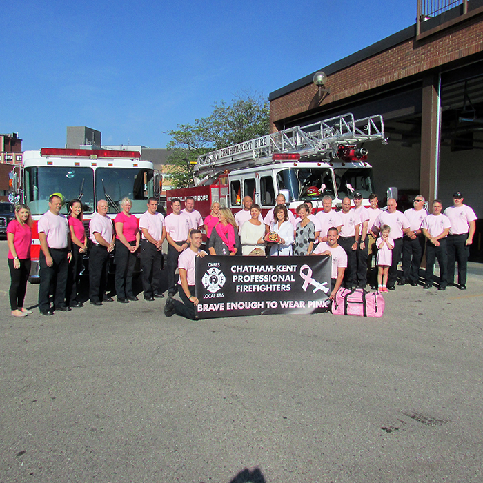 Chatham Kent firefighters and supporters are launching a Care Enough to Wear Pink campaign at two Chatham grocery stores this weekend. Pink t-shirts will be sold for $20 with proceeds going to cancer awareness and research groups.