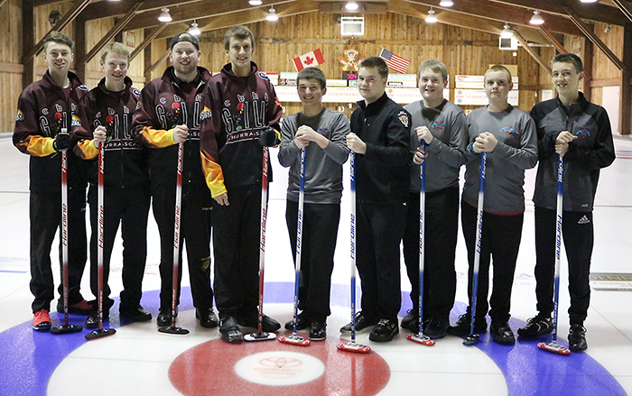 The U21 and U18 curling teams from the Chatham Granite Club recently met in a friendly match, with the U21 squad coming away victorious. But the younger lads led the game for a time, and their play this year has the club buzzing. From left, U21 team members Devon Weese (lead), Oliver Campbell (second), Ty Juniper (vice) and Aiden Poole (Skip). Beside them are the U18s: Alex Jeromel (skip), Alex Gough (vice), Austin Haddock (lead), Hayden Weaver (spare), and Logan Butler (second).