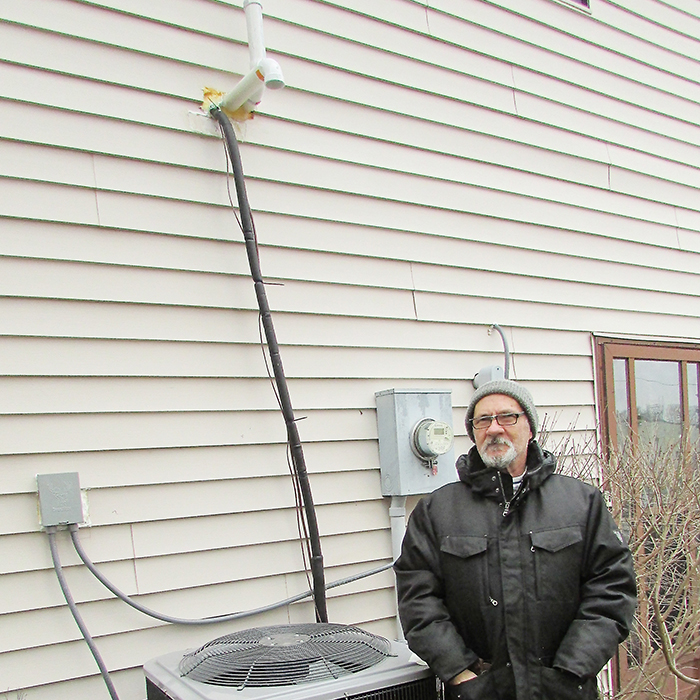 Homeowner Larry Gadal is less than impressed with the recent installation of his furnace and air conditioner by an out-of-town firm. He feels he’s been scammed.