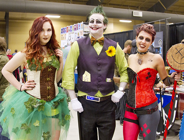 Live action role players and cosplayers including Rielle Shaw as Poison Ivy, Kyle McGrath as the Joker, and Mackenzie Mifflin as Harley Quinn, came from far and wide to the CK Expo held at the John D. Bradley Convention Centre this Saturday, April 29th. In one of the busiest years yet, the event had something for everyone, including celebrities, a games room and vendors. Sarah Schofield/ Special To The Chatham Voice