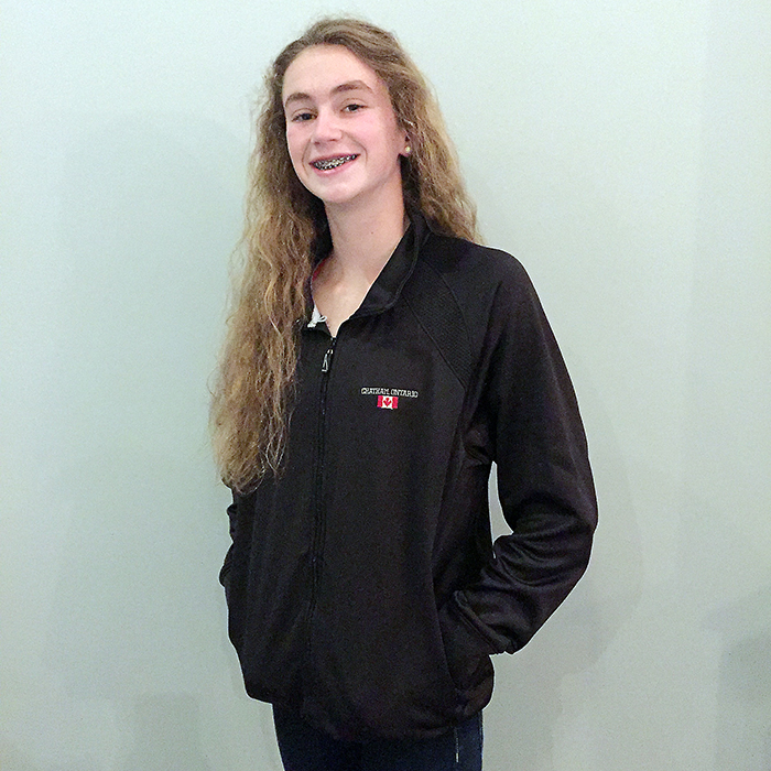 Genevieve Sasseville, 14, will swim with Team Ontario at the Canada Summer Games in Winnipeg this year. She’s a member of the Chatham Pool Sharks.