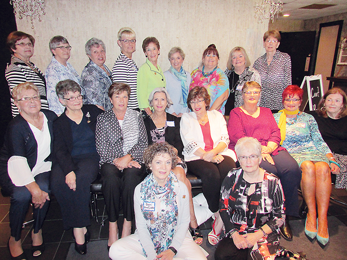 The St. Joseph’s Hospital School of Nursing class of 1967 gathered for a picture at the annual alumni luncheon at Club Lentinas May 3. Celebrating 50 years was, from back left, Donna Crow, Mary Riseborough, Olive Dietrich, Marilyn Braithwaite, Bernadette Bell, Elaine Allin, Nanette Carter, Pamela Ostrander, Janice Mason; (middle row from left) Mary Cowan, Frances Landry, Diana Furlan, Sandy Sims, Michelle Rondeau, Janet Kempe, Mary Sue Caron, Bonnie Wooten; and (sitting in front from left) Geraldine Clark, Dorothy Provost.