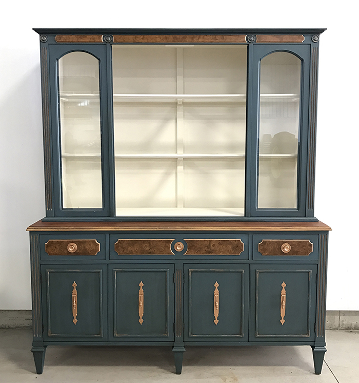 This hand-painted buffet and hutch, done by Susanne Spence Wilkins, is one of the live auction items available at the May Court Club of Chatham’s Painted House event June 8 at Club Lentinas.