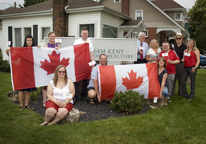 Chatham-Kent’s realtors have a challenge for all homeowners – show how proud you are to be Canadian by adding some Canadian bling to your front yard.