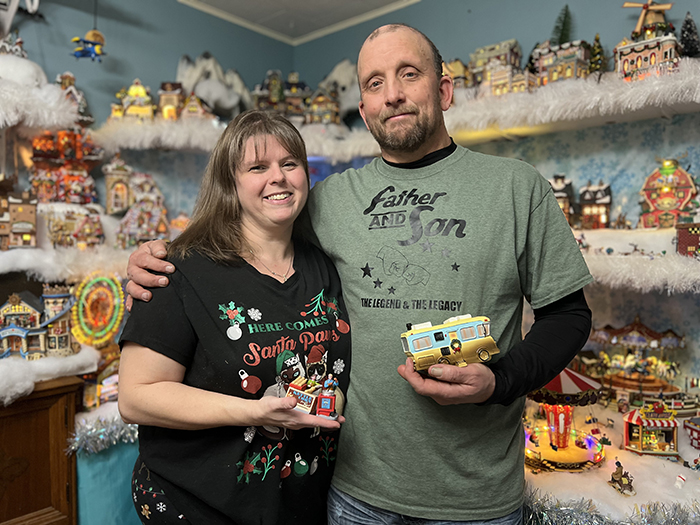 Liz and Jonas Cook love this time of the year and like to share their joy with others.