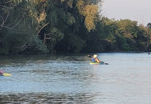 Nice evening for a paddle